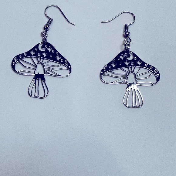 NEW-Mushroom Earrings - Picture 4 of 4